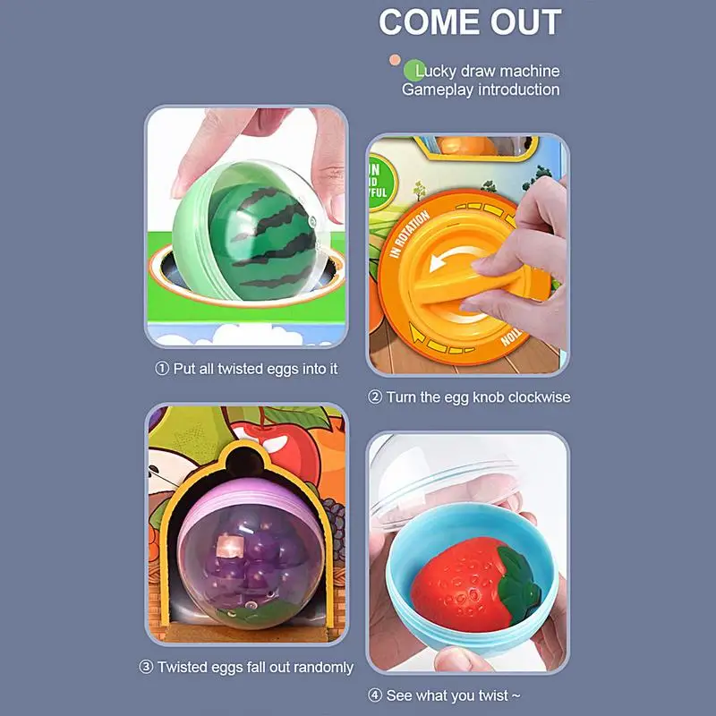 Child Fun Egg Twisting Machine Toys Capsule Surprise Gift Christmas Parties Toy Claw Machine for Kids Vending Machine Game 5