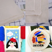 

Monks Cloth for DIY Embroidery Needlework Fabric Sewing Punch Needle Accessory Handmade Multi Size Embroidery Special Cloth