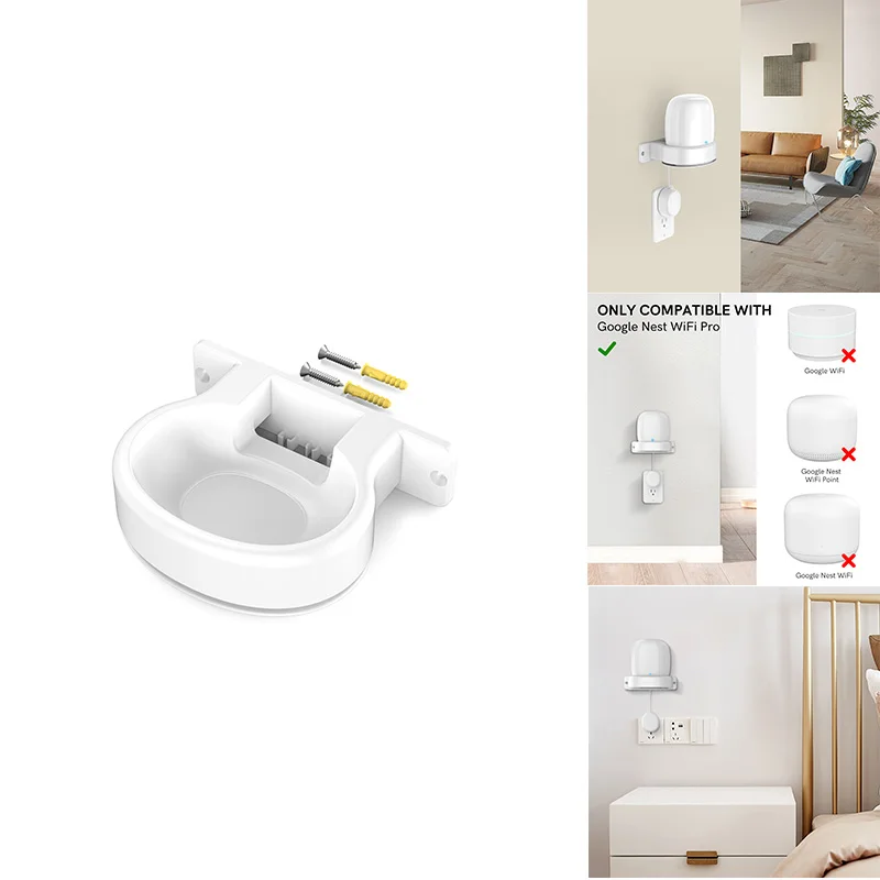 Per Google Nest Wifi Pro Staffa Di Montaggio A Parete Altoparlante Intelligente Base Staffa Di Stoccaggio A Parete