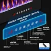 50 inch Electric Fireplace Inserts and Wall Mounted with Remote Control & Touch Screen 1500W Fireplace Heater with Timer 2