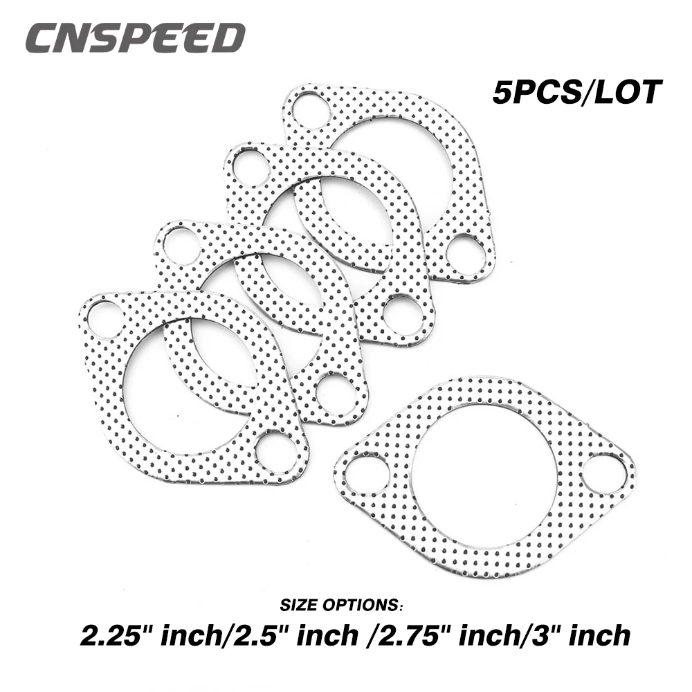 Cnspeed Aluminum 2.25 Inch 56mm Car Engine Exhaust Gasket Downpipe Flange Universal Exhaust Pipe