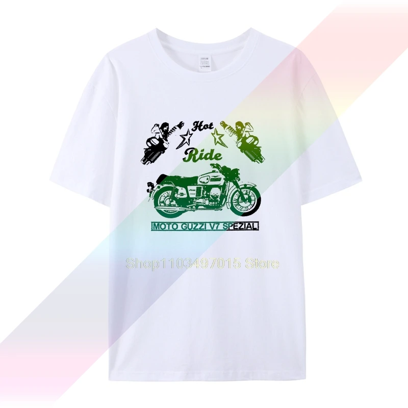 T-Shirt, Moto Guzzi V7 Special, Pinup, Moto, Bici, Oldtimer, Youngtimer