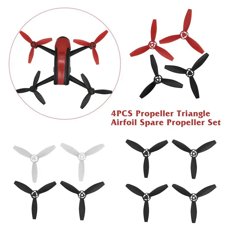 

4PCS Propeller Triangle Airfoil Brushless Motors FPV Racing Drone Quadcopter lightweight Black Red White Props Drone Accessorie