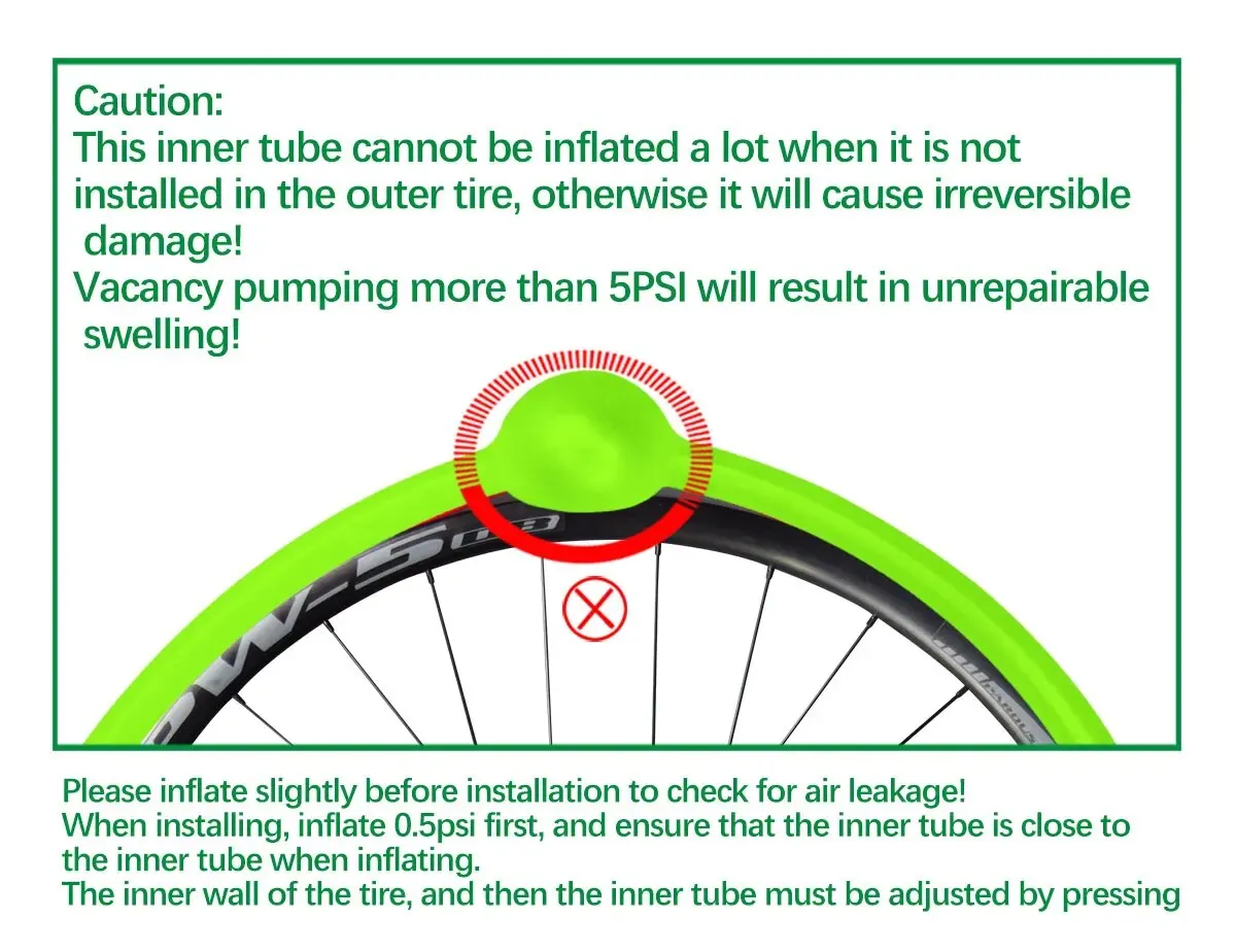 Description Picture 2 of itemCYCLAMI Ultralight 30g Bicycle Inner Tube Road Bike Bicycle TPU Inner Tire 45mm 65mm 85mm French Valve Super Light Tube