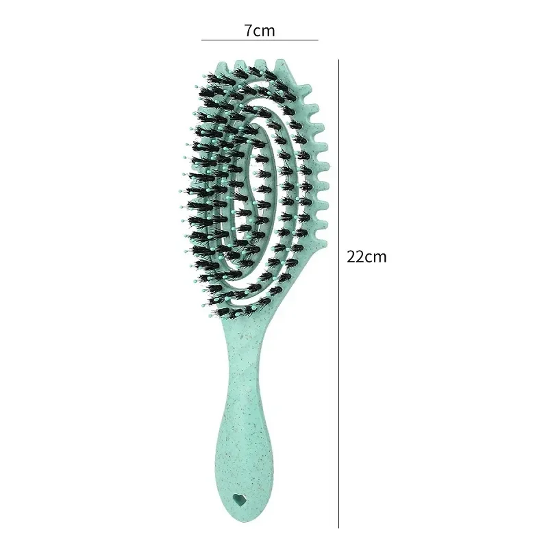 Detangling Curls Hairbrush Tangled Boar Bristle Hair Comb Define Hollow Out Dual Purpose Comb Styling Tools