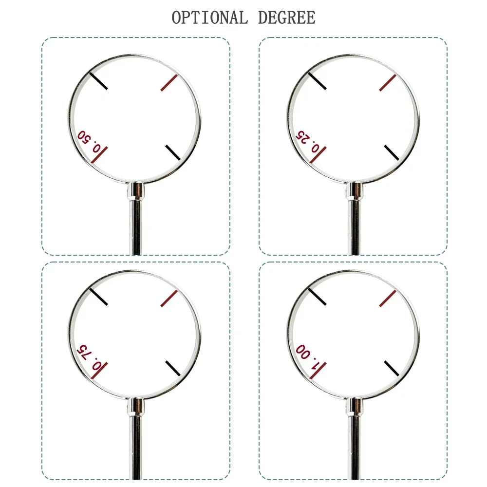 1 Pc Optical Cross Cylinder Lens Tool -0.25 -0.50D -0.75D 1.0D Optical Instruments Ophthalmic Lens Diopters CC-1