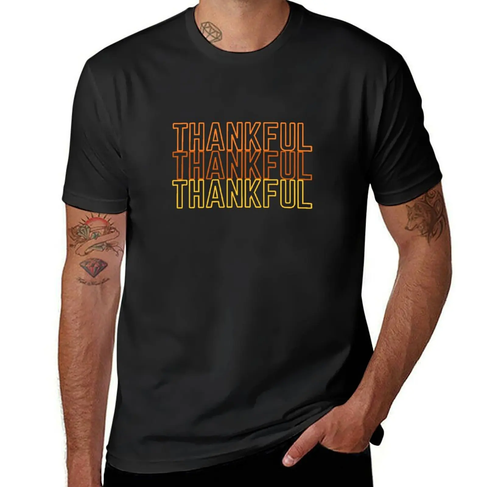 

Thanksgiving Fall Vibes T-Shirt quick-drying summer tops mens workout shirts