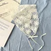Lightweight Lace Retro Lace Hair Accessories Solid Color Print Hair Bandana Triangle Scarf 3