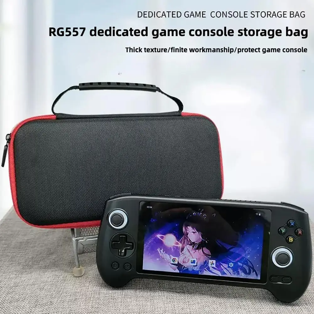 ANBERNIC RG557/RG556 휴대용 충격 방지 파우치 보관 가방 휴대용 게임 콘솔 하드 운반 보호 쉘 케이스 커버