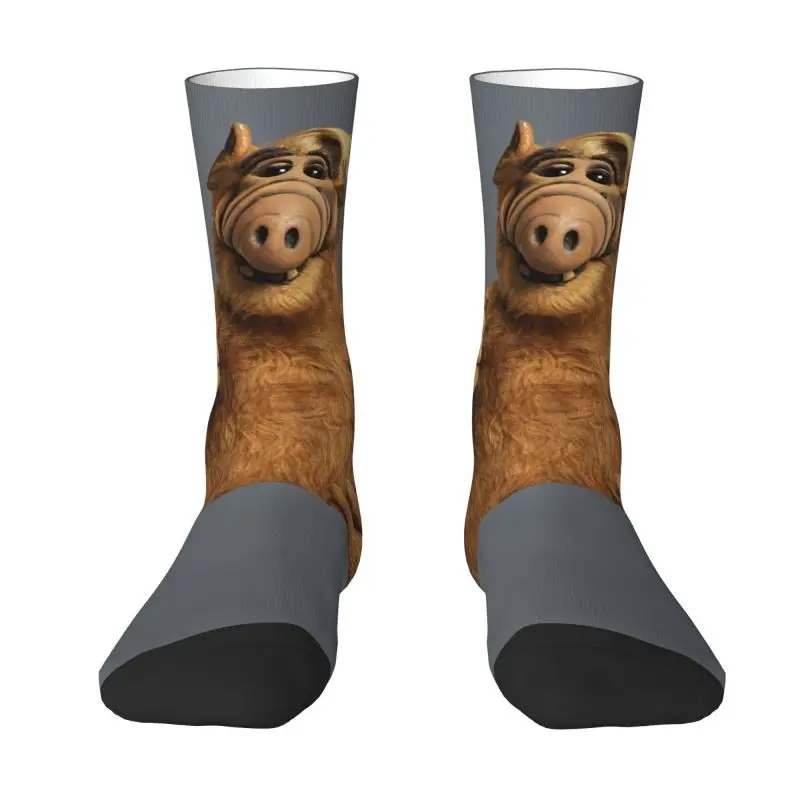 

Alf Thumbs Up Dress Socks Mens Womens Warm Fashion Alien Life Form Sci Fi Tv Show Crew Socks
