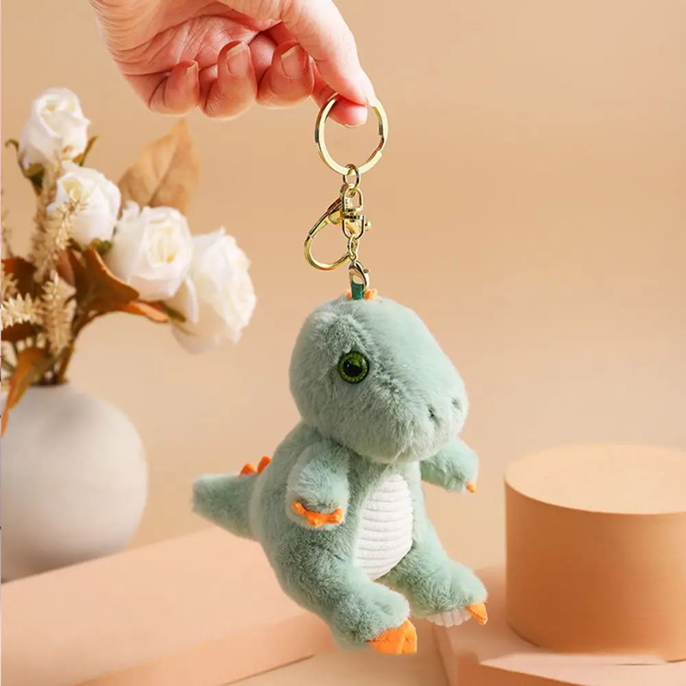 

Creative Gift Female Male Backpack Pendant Cartoon Key Chain Key Lanyard Plush Car Keyring Dinosaur Key Chain