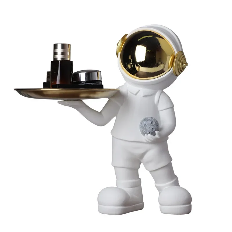 

Astronaut Statue Home Decor Entrance Key Storage Decoration Living Room Desktop Tray Desk Nordic Decoration Home