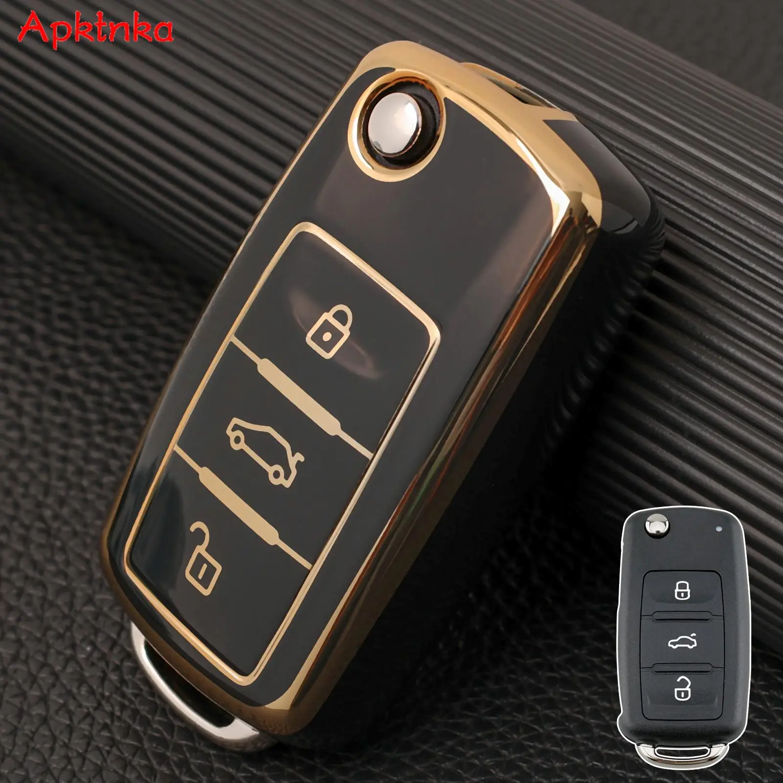 Flip Remote Portachiavi Cover Shell 3 Button Per Volkswagen Golf Polo Beetle Cabriolet Transporter Scirocco Sharan Con Lama