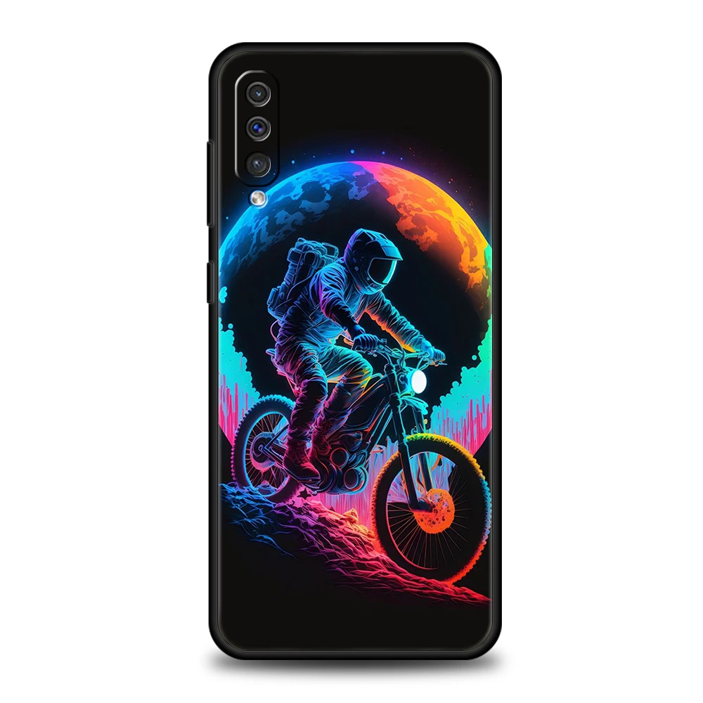 Cartoon Astronaut Star Space Handy hülle für Samsung Galaxy A24 A13 A53 A73 A33 A22 A12 5G A02 A03 A70 A50 A10 A20 A30 TPU Shell – Detail 1