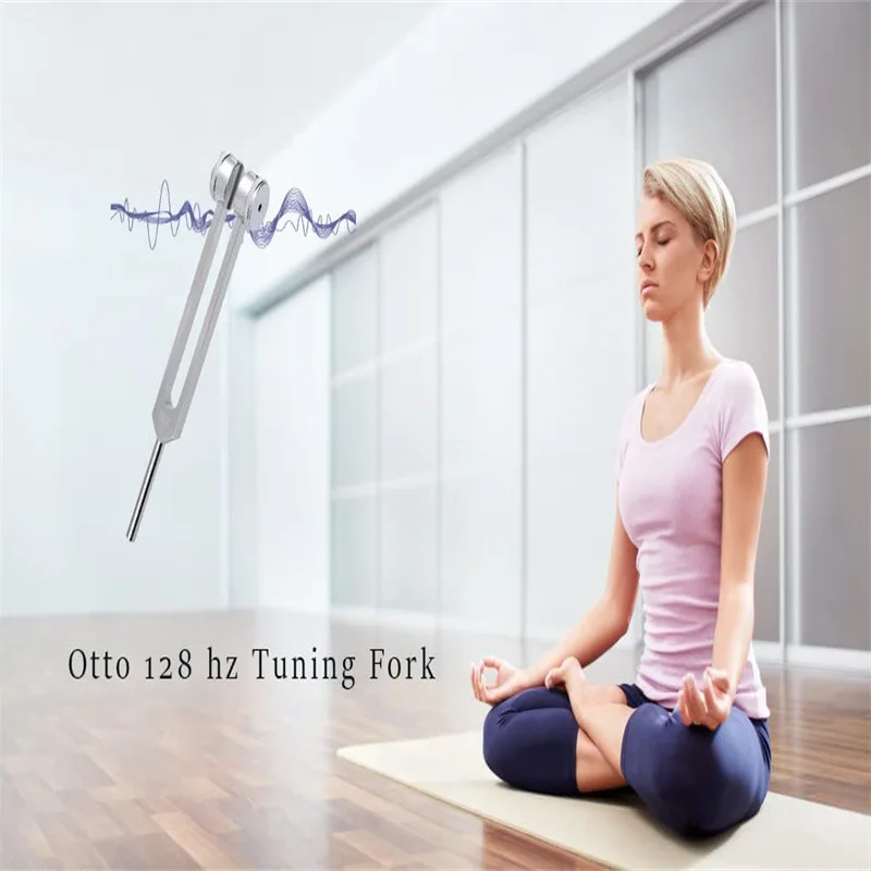 Miwayer 128 Hz Stimmgabel-Set Gewichtete Bio-Akustik-Stimmgabel zur Chakra-Heilung, Klangtherapie, Stressabbau – Detail 10