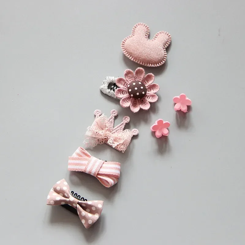 Hair Accessories 7Pcs/Set Baby Hair clip Set Baby Headband Accessories Cross Kid Hair Clip Cartoon Girl Clip Barrettes Accessories