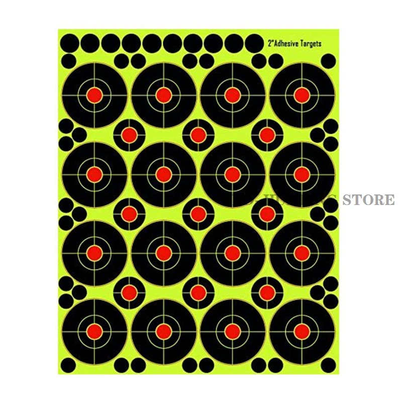 10 Sheet 2inch Paper Target  Self-Adhesive Paper Target Sticker Essential for shooting training