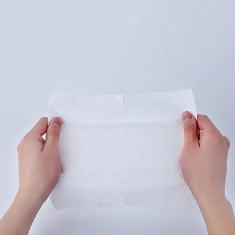 100pcs Disposable Towel Clean Face Towel Cotton Makeup Cleaning Facial Tissue Napkin Cleaning Wipes Wash Face