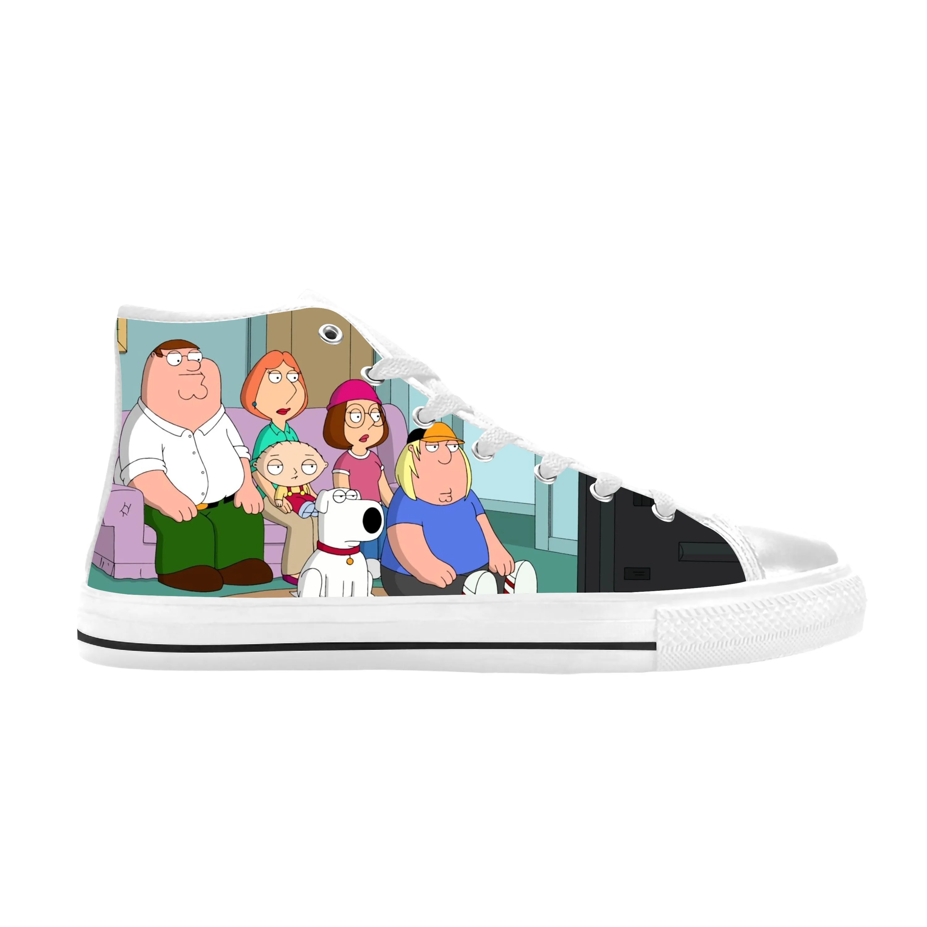 Guys Anime Cartoon Manga Comic Funny Cool Family Casual Cloth Shoes High Top Comfortable Breathable 3D Print Men Women Sneakers