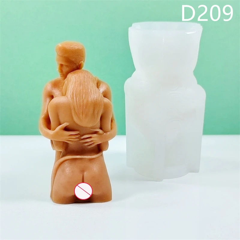 Valentine's Day Couple Embrace Silicone Candle Mold Diy Symbol of Love Sculpture Plaster Resin Casting Tool Home Crafts Gift silicone mold silicone candle mold aromatherapy candle mold silicone candle molds candle mold