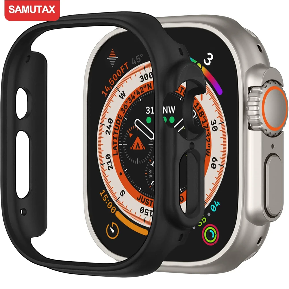 Matte Shockproof Protective Bumper for Smartwatch – Hard PC Edge Cover
