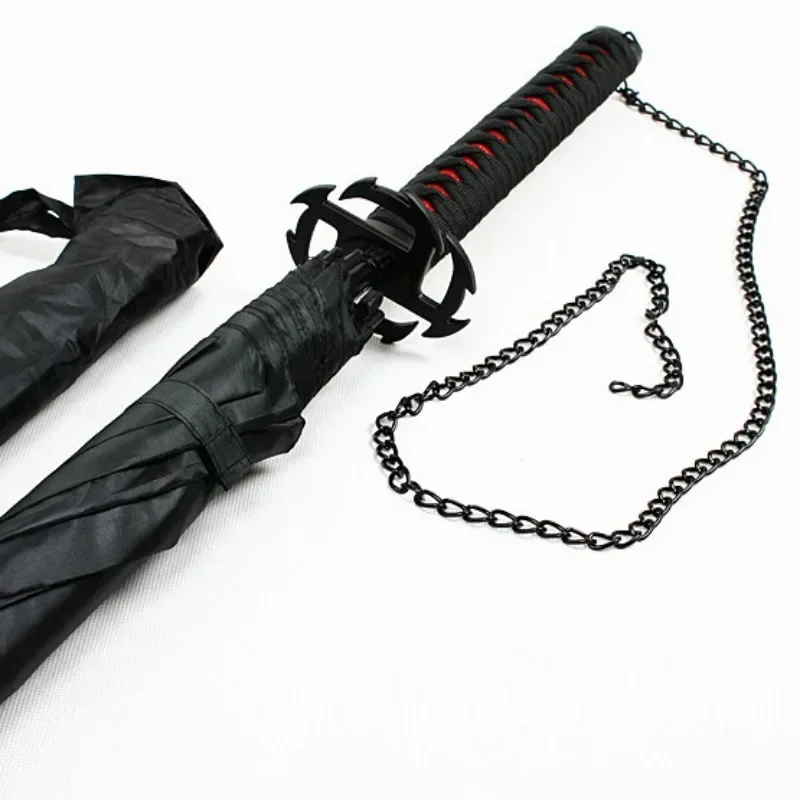 Kurosaki Ichigo Anime Bleach Katana Umbrellas Long Katana Handle Parasol Raincoa Aizen Sousuke Japanese Samurai Sword Umbrella