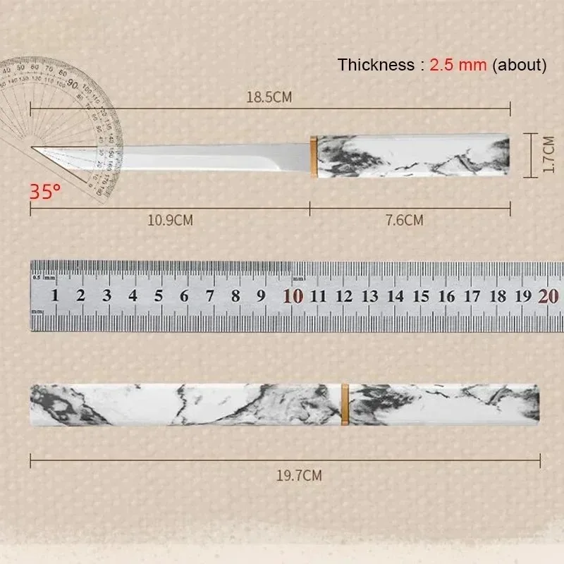 Kitchen Knife Sharp Portable Pocket Fruit Boning Knife with Scabbard For Cooking