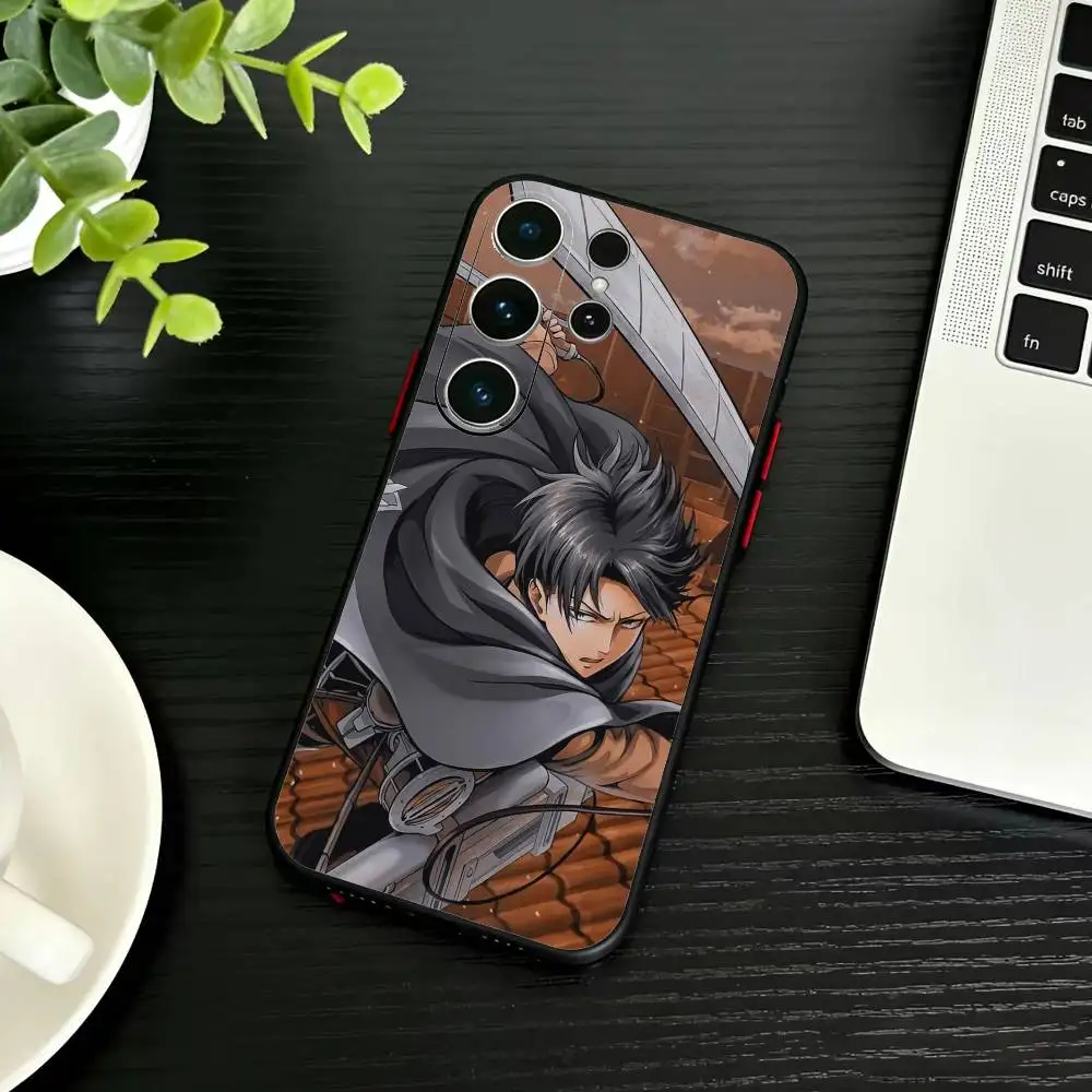 Levi Ackerman Black Soft Phone Case - Premium Attack On Titan Design