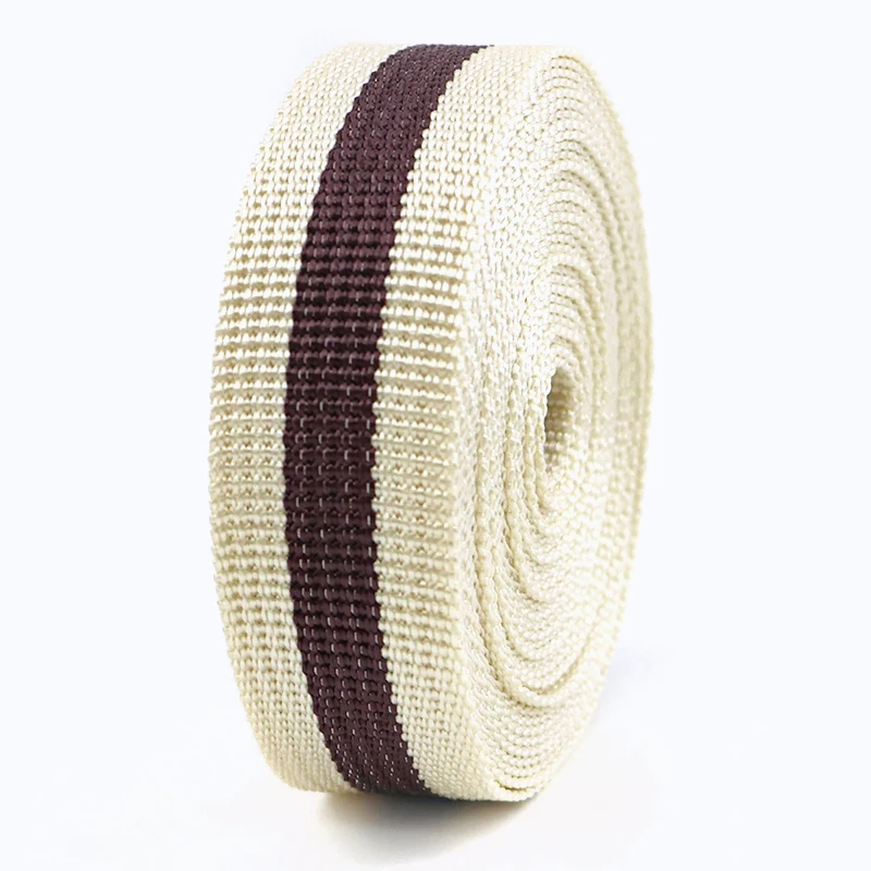Durable 25mm Decorative Webbing Strap for DIY Accessories and Crafts