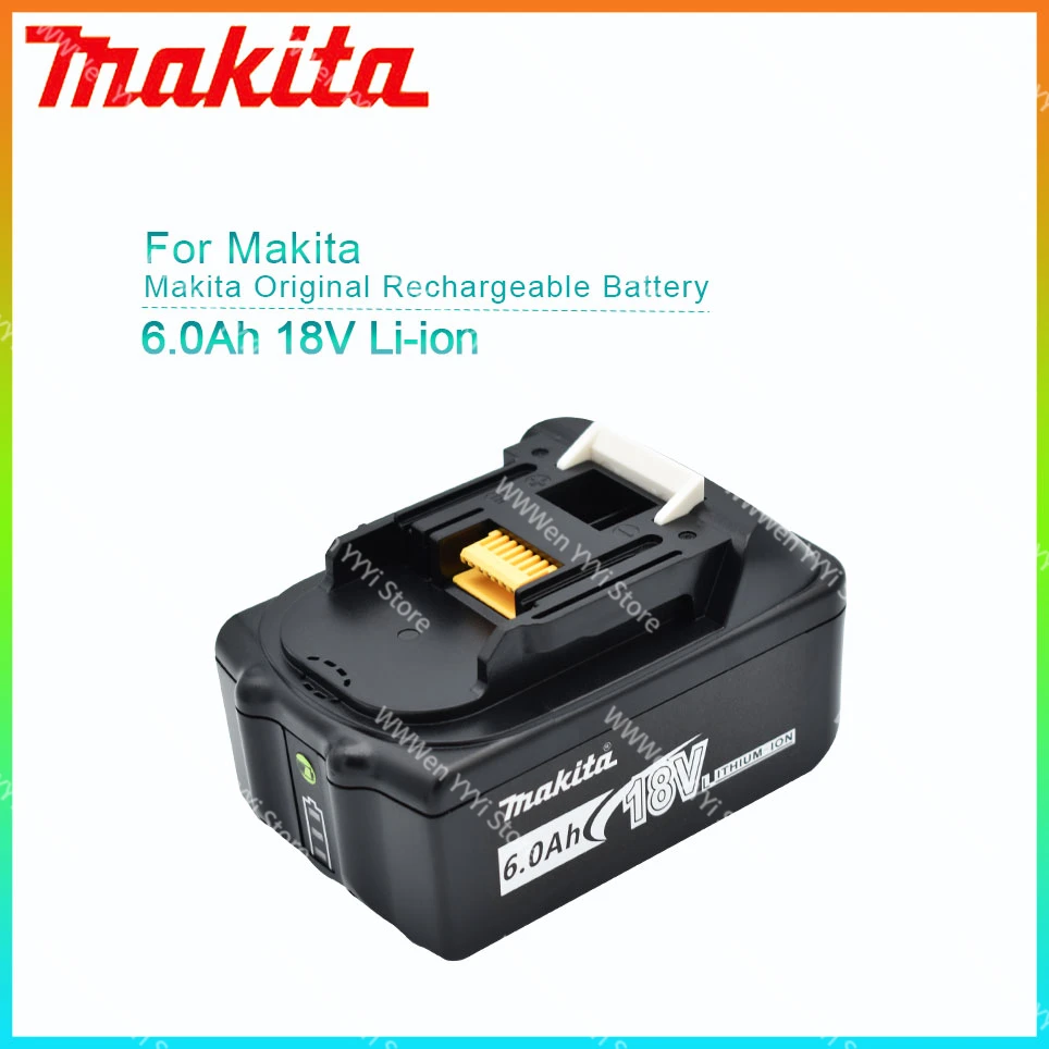 

Makita оригинальный 18 в 6000 мАч литий-ионный перезаряжаемый аккумулятор 18 в сверло сменные батареи BL1860 BL1830 BL1850 BL1860B