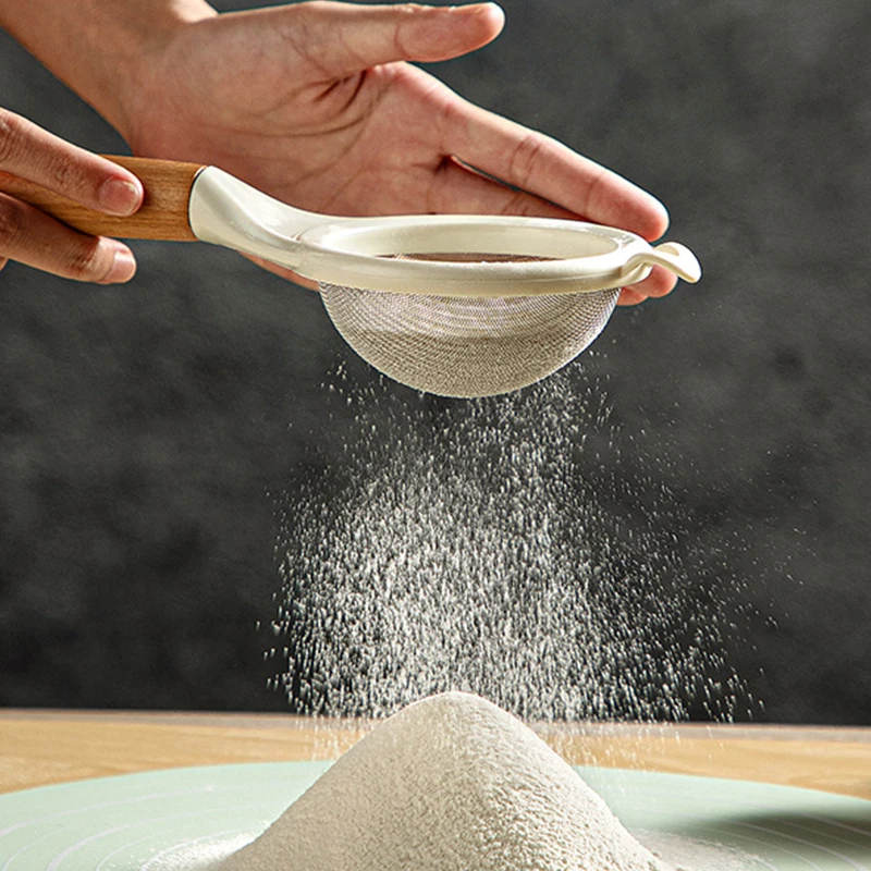 

Stainless Steel Strainer Mesh Sieve Juice Egg Flour Filter Coffee Tea Vegtables Filtering Lo Mein Tool Kitchen Accessories