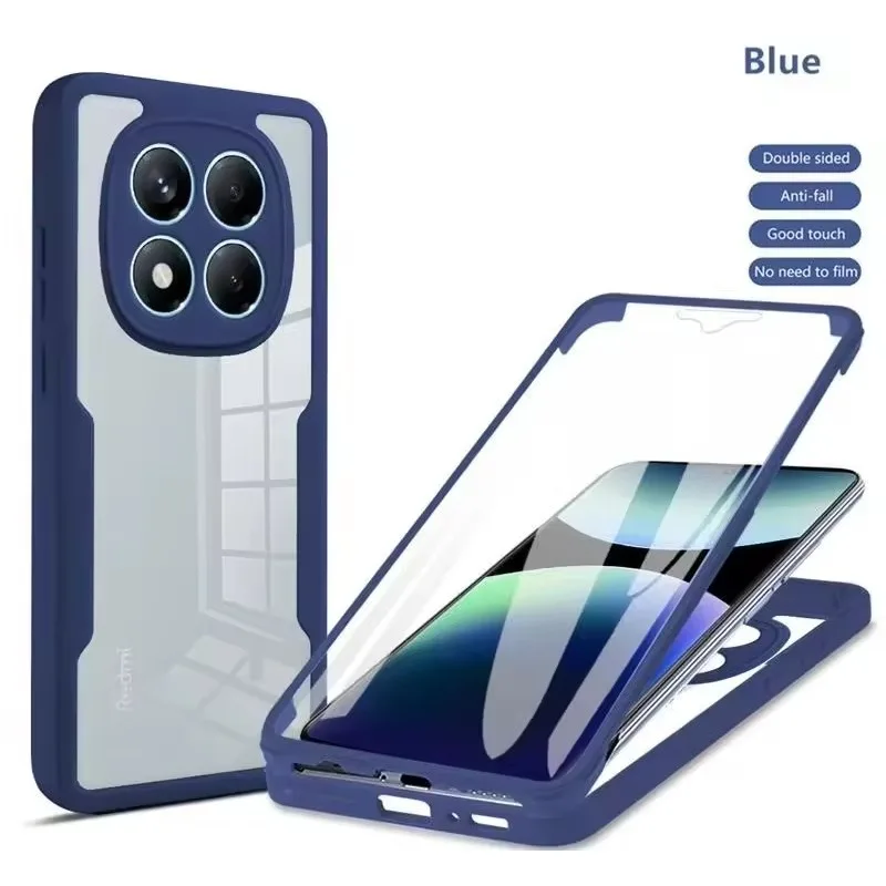 Enhanced Protective Dual Layer Clear Case - Acrylic + TPU 360° Full Body Shockproof Cover