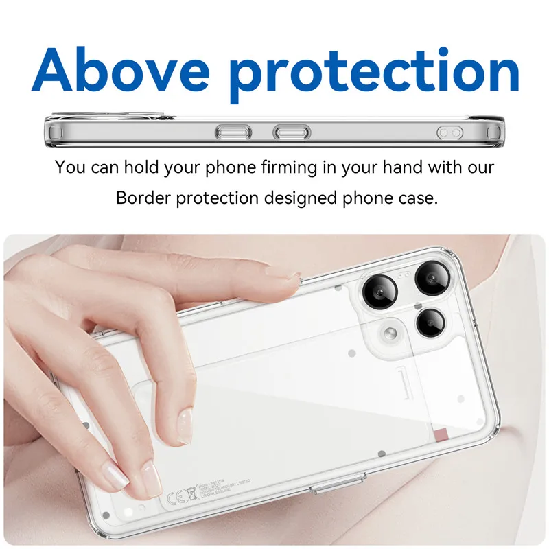 Ultimate Shockproof Clear Phone Case - Durable PC + TPU Silicone Cover