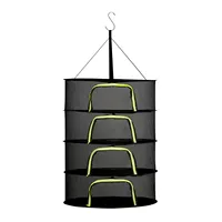 4 Layer Drying Net Herbs with Zips Fish Hanging Basket Folding Anti-Fly Fine-Grained Grid Drying for Fish/Vegetables/Fruit/Herbs 2