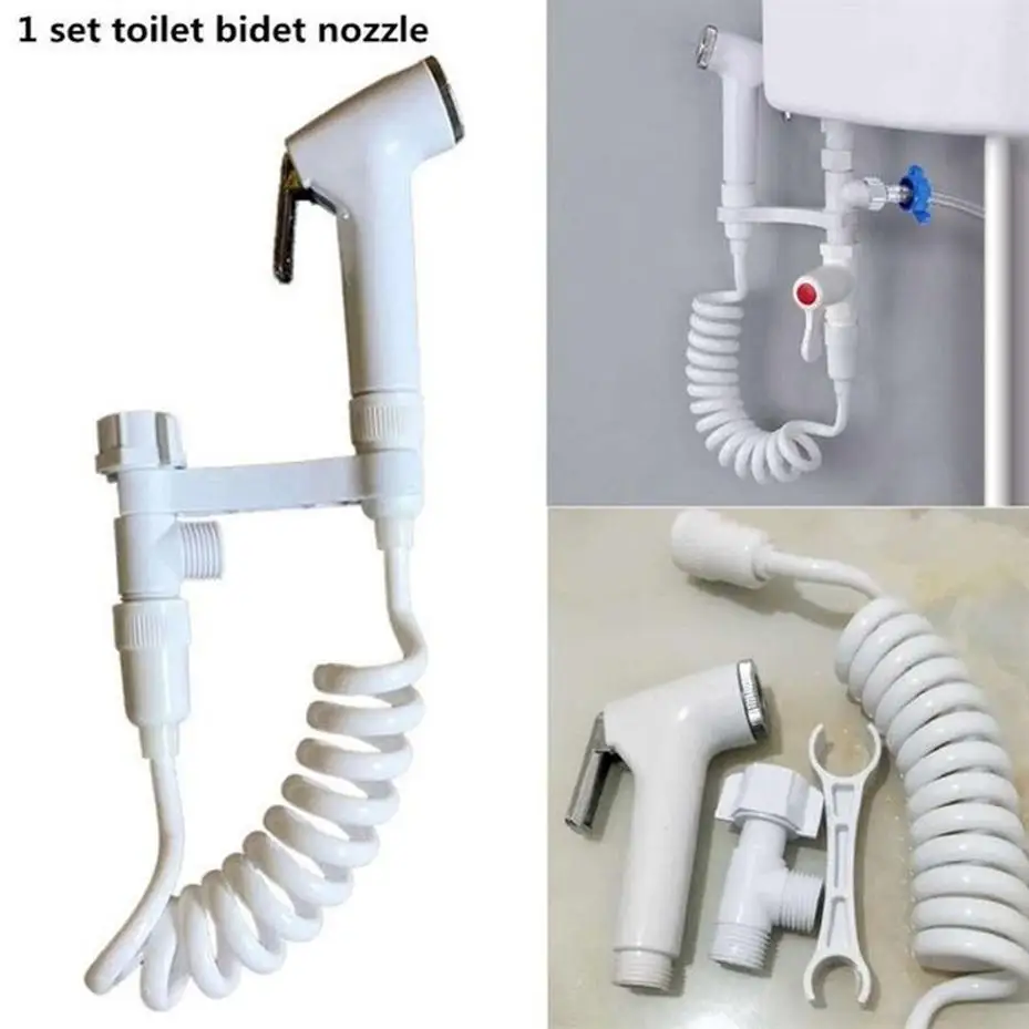 1 Set Multifunction Toilet Bidet Tap Shower Sprayer Bathroom Shower Hose Toilet Seat Bidet Spray Bidet Nozzle Accessories