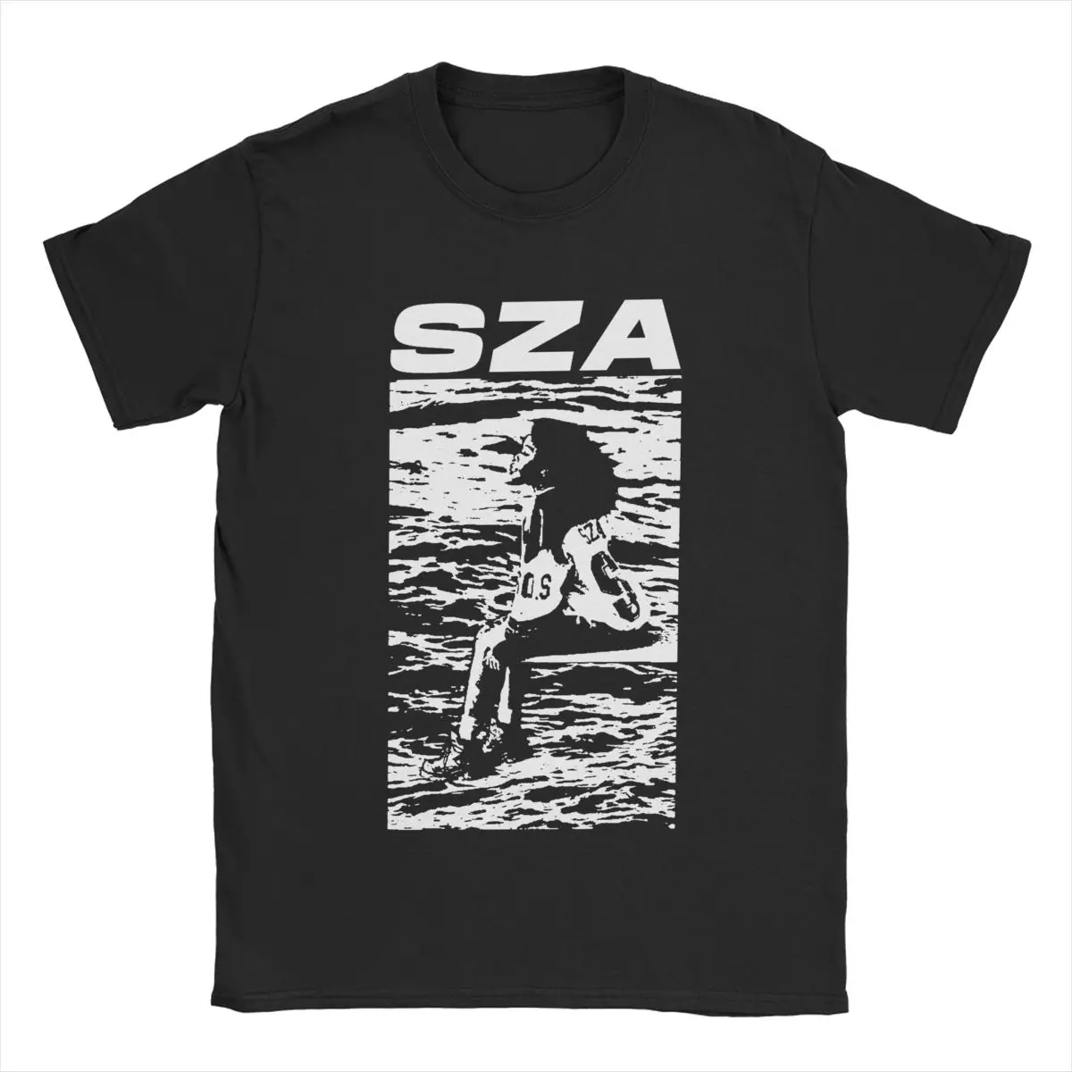 

SOS By SZA T Shirts for Men 100% Cotton Humorous T-Shirt Crewneck Tee Shirt Short Sleeve Clothes Plus Size