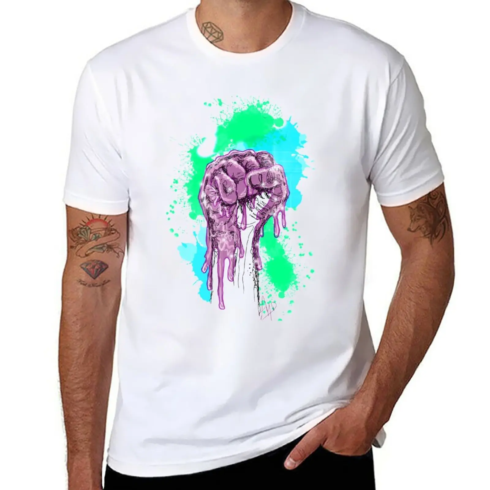 

New FIST T-Shirt heavyweight t shirts summer tops quick drying t-shirt heavy weight t shirts for men
