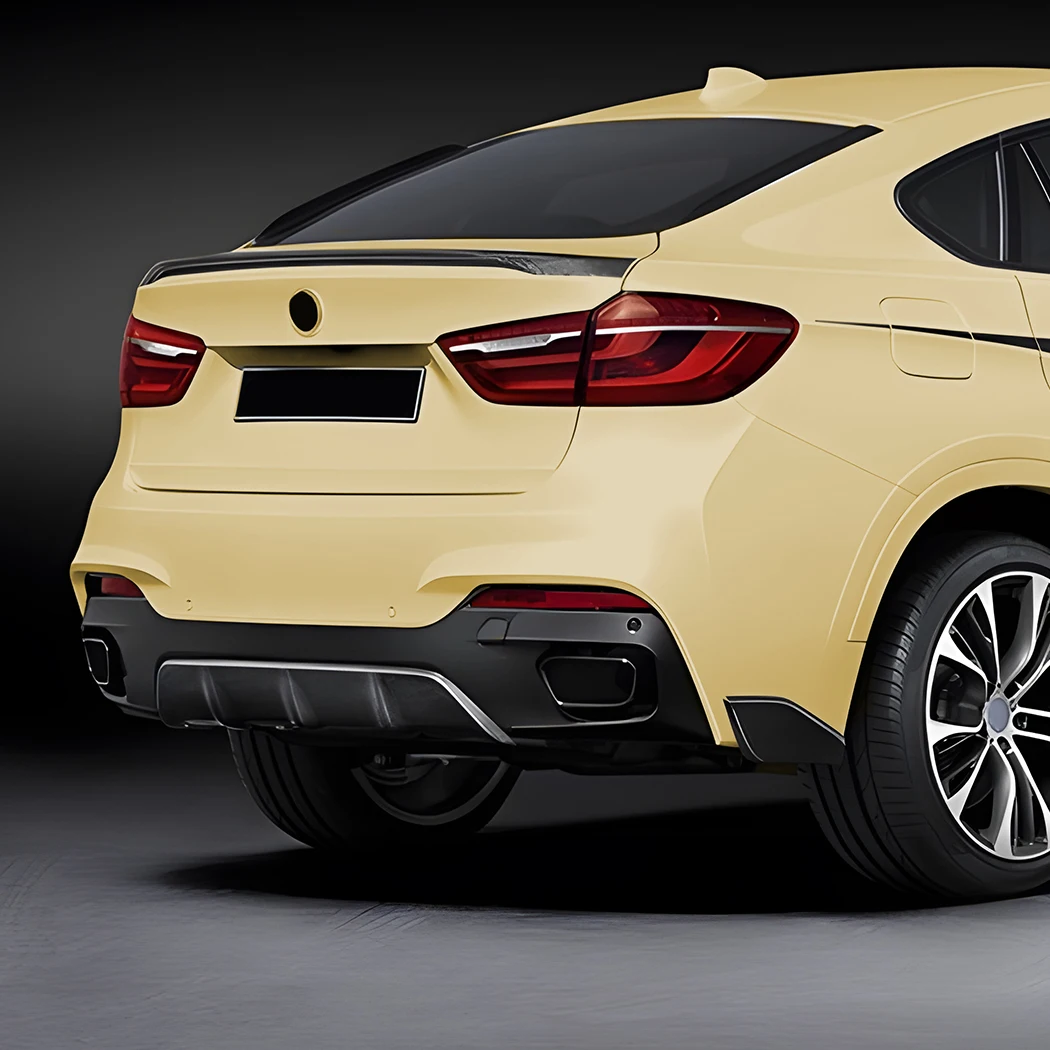 리어 범퍼 립 스포일러 디퓨저 차체 키트, BMW X6 F16 M 스포츠 2014 - 2019 M-스포츠 버전 수정 커버 트림