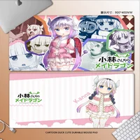 Miss Kobayashi's Dragon Maid Rubber XXL Keyboard Mat Table Mat Students Gamer Desktop Mousepad Gaming Mouse Pad 2
