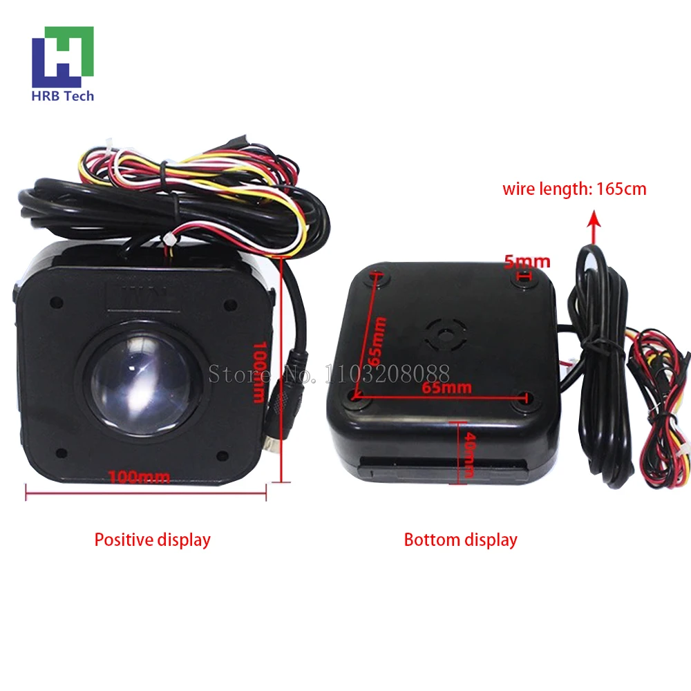 LED 그라운드 미포함, 조명 트랙볼, 직경 라운드 커넥터, PC 조이스틱 컨트롤러, 잠마 비디오 아케이드 게임기