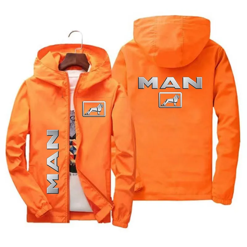 Sweat à Capuche avec Logo Camion Homme et Voiture Imprimé, Manteau à Fermeture Éclair, Veste Décontractée, Automne Hiver 2023 blouson aviateur à capuche décontracté pour hommes manteau coupe vent vêtements d extérieur d automne 2023