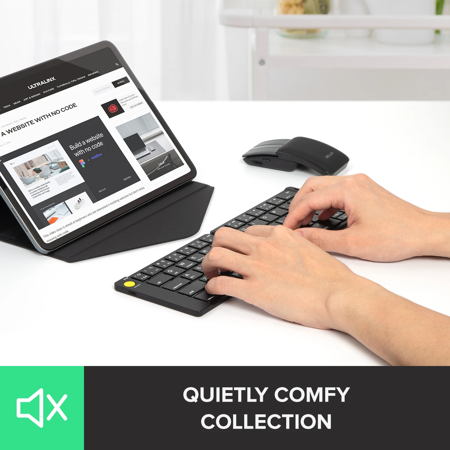 Multi-Dispositivo, Teclado e Mouse Comb, Recarregável para Windows, Mac, Android