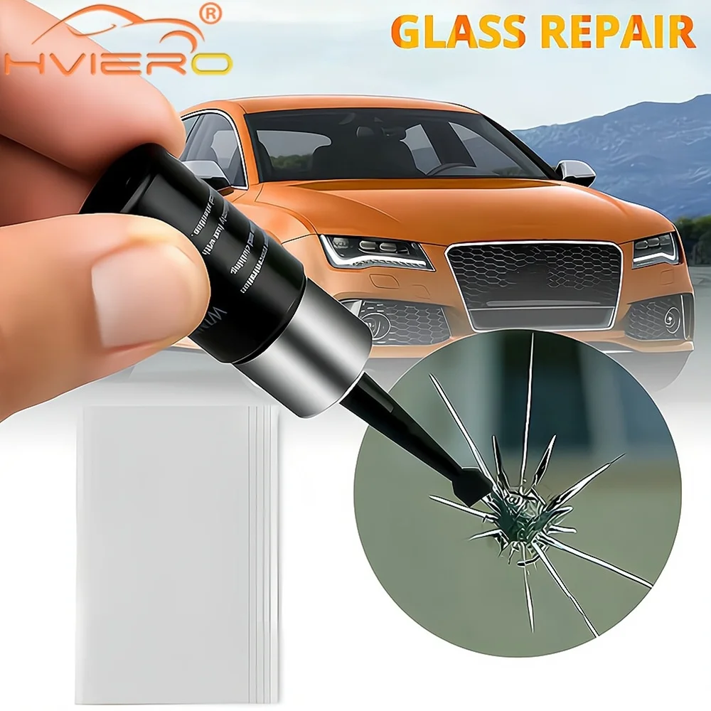 Car Windshield Cracked Repair Tools DIY Window Phone Screen Kit Curing Glue Auto Glass Scratch Crack Restores Accessories Clean 5