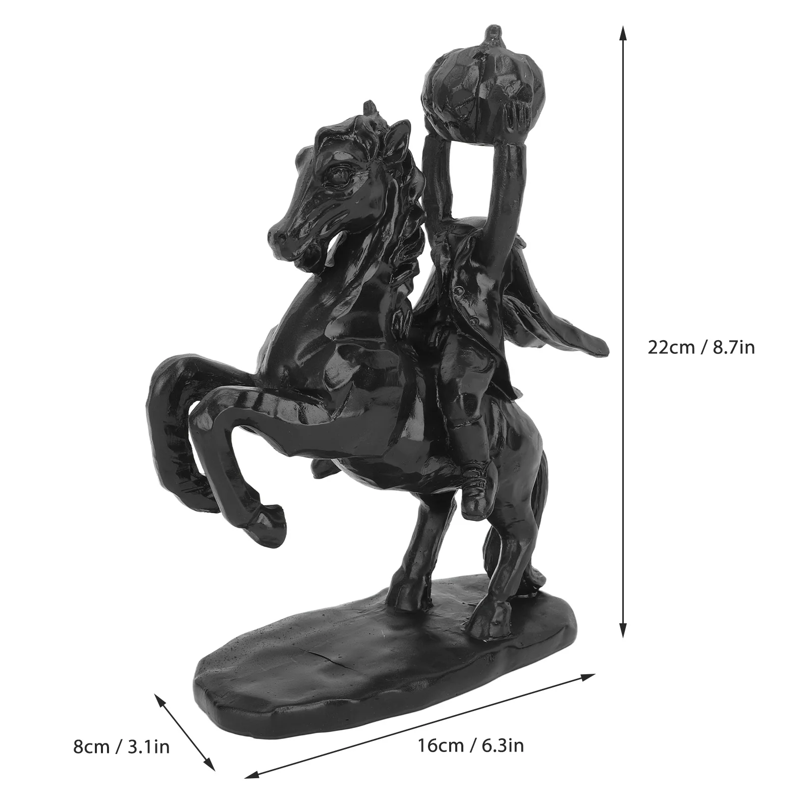 Majestic Life-Sized Headless Horseman Statue | The Green Head