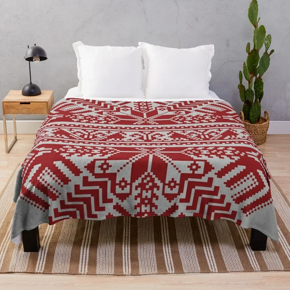 Baltic Traditional Ornament. Latvian Throw Blanket warm for winter Blankets Sofas Of Decoration Luxury Brand Stuffeds Blankets
