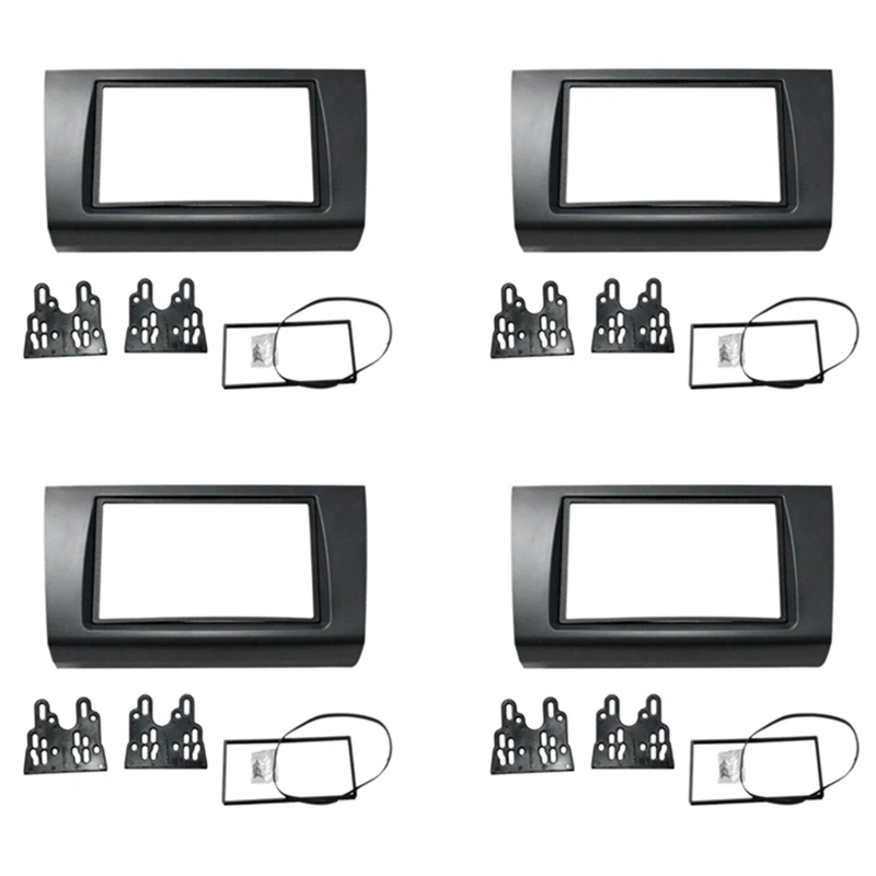 

4X For Suzuki Swift 2005-2010 2 Din Audio Panel DVD Navigation Panel Frame Car Fascias Stereo Radio Panel