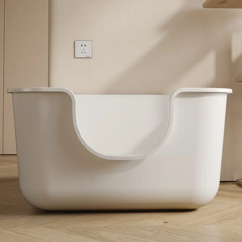 Cat Bedlpans Toilet Leak Proof Training Cat Litter Basin Giant Style Mode Anti External Splash Integrated Open Maine Supplies cat litter box