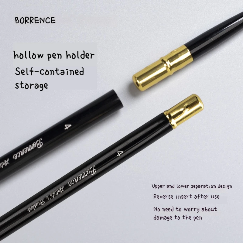 Borrence 수채화 펜 DIY 디지털 오일 브러시, 페인팅 브러시, 레드 팻 맨 안료 아트, 특수 연필 재료, 에스칼라