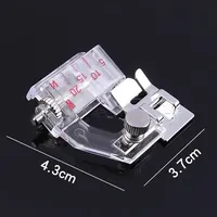 1 Pack Transparent Ménage Machine À Coudre Accessoires Réglable Large et Étroit Pied-de-biche Couture Ourlet Pied-de-biche 5