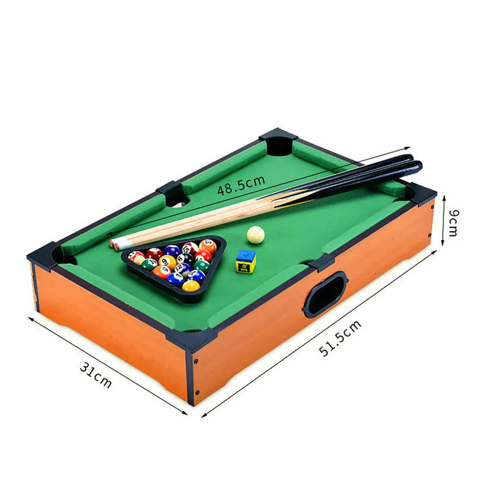 Mini Table Pool Easy to Install Portable with Game Balls Motor Skills Billiards